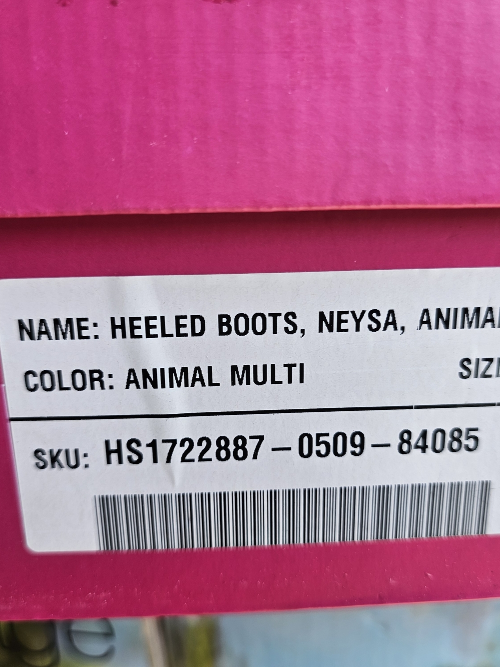 Shoe Dazzle Animal Multi Over-the-Knee Heeled Boots